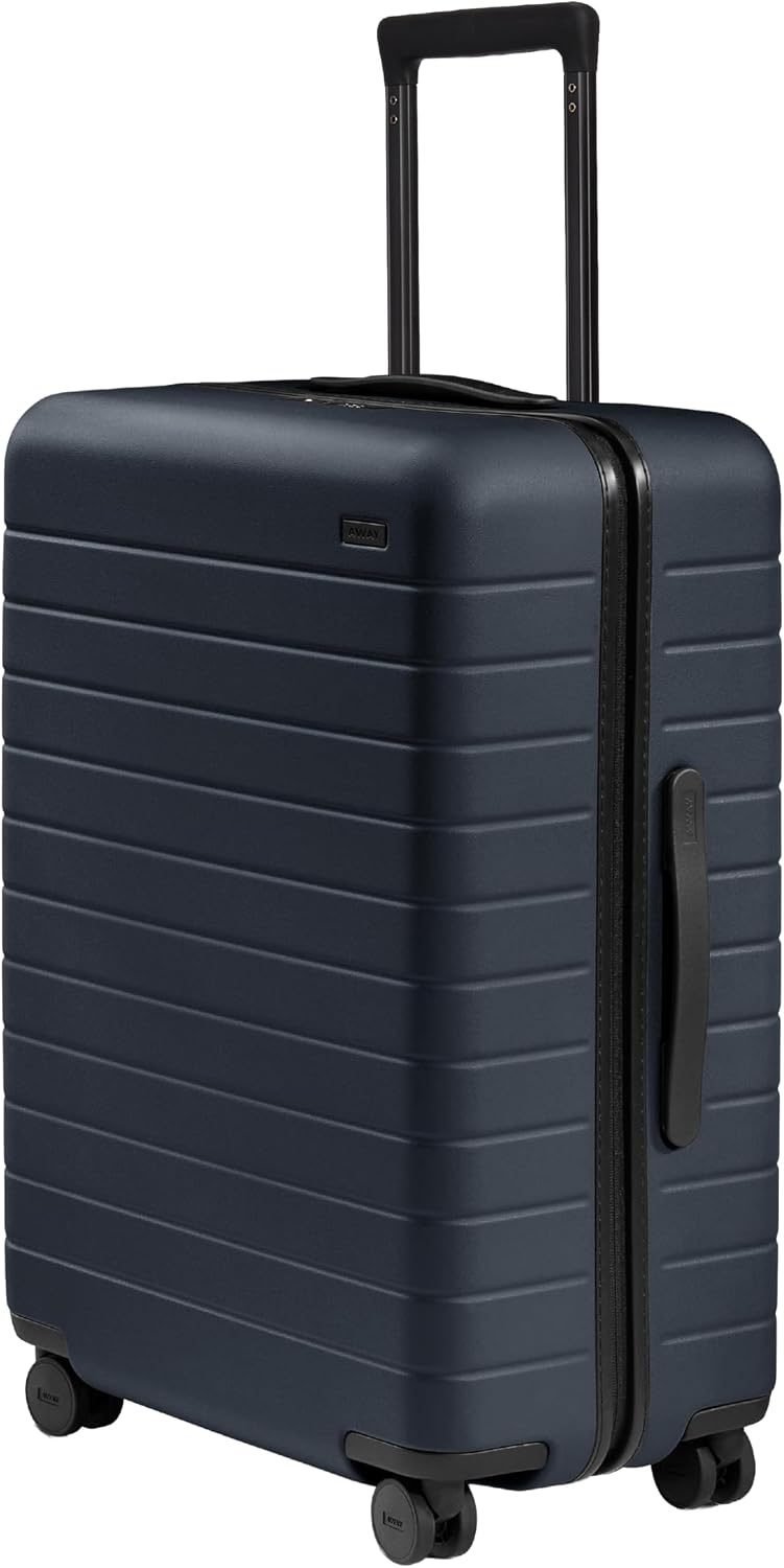 Away Medium Checked Luggage, 26-inch Lightweight Hardside Spinner Suitcase