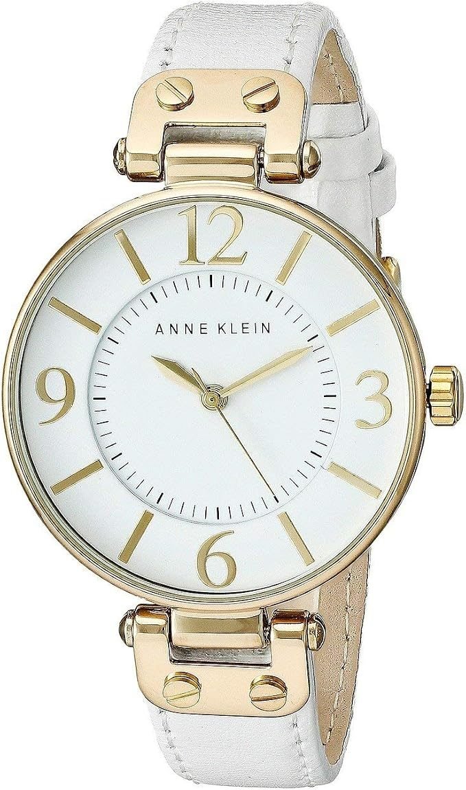 Anne Klein Women's Leather Strap Watch